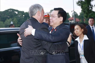 Chủ tịch Quốc hội Vương Đình Huệ đón, hội đàm với Chủ tịch Duma Quốc gia Quốc hội LB Nga