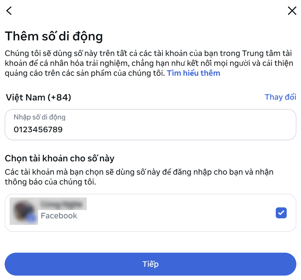 Cách xác thực số điện thoại trên Facebook, tránh bị cấm hoạt động sau 25/12 - 6 Cách xác thực số điện thoại trên Facebook, tránh bị cấm hoạt động sau 25/12 - 6