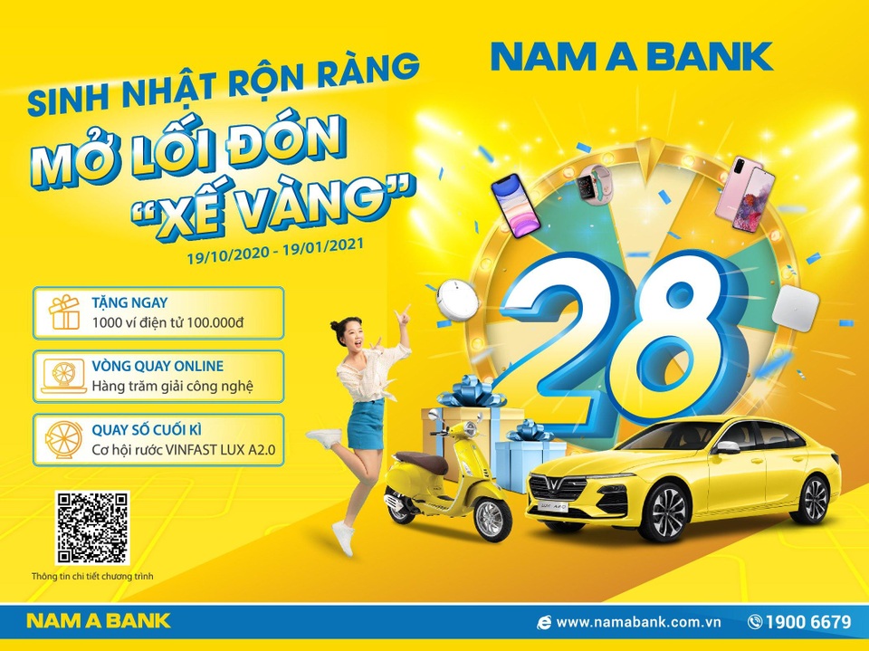 Nam A Bank triển khai nhiều ưu đãi tri ân khách hàng - 1 Nam A Bank triển khai nhiều ưu đãi tri ân khách hàng - 1