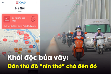 Ô nhiễm không khí: Dân Thủ đô khổ vì bụi, nín thở dừng chờ đèn đỏ