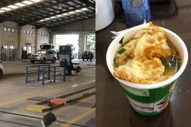 Xếp hàng 4 ngày ở ba trạm đăng kiểm, tài xế ấm lòng khi được mời cơm trưa