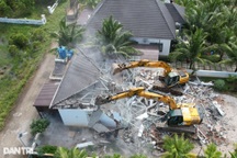 Tiếp tục cưỡng chế 79 căn biệt thự không phép ở Phú Quốc