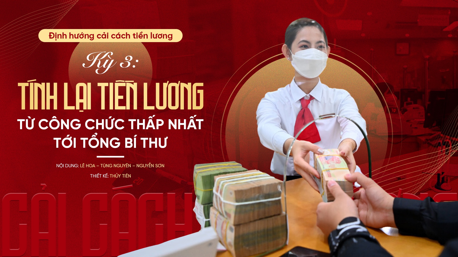 Tính lại tiền lương từ công chức thấp nhất tới Tổng Bí thư