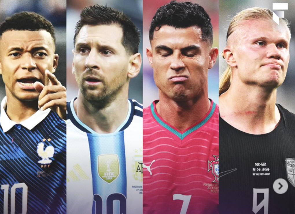 Thống kê về Ronaldo, Messi, Mbappe, Haaland: Sàn đấu của “quái vật” - 1 Thống kê về Ronaldo, Messi, Mbappe, Haaland: Sàn đấu của “quái vật” - 1