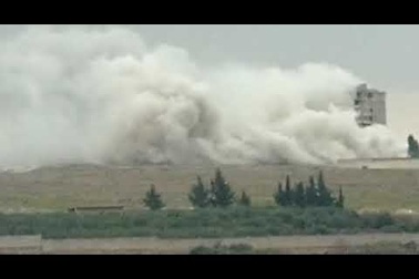 Syria cắt bom san phẳng tòa nhà cao tầng của khủng bố