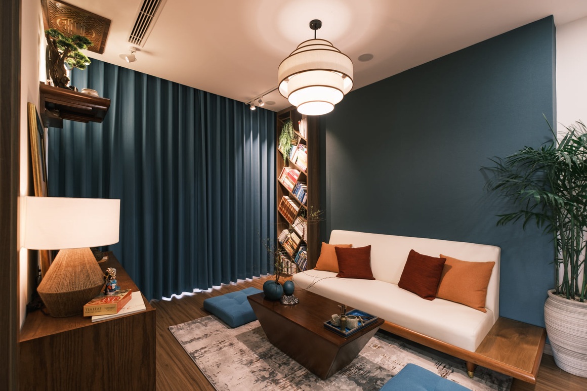 Ngắm căn hộ 60 m2 rộng và đẹp khó chê với nội thất có tông màu xanh lạ - 2 Ngắm căn hộ 60 m2 rộng và đẹp khó chê với nội thất có tông màu xanh lạ - 2