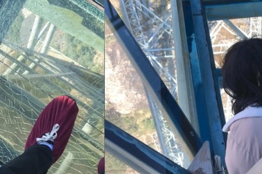 Du khách "tố" cầu kính Rồng Mây nứt vỡ, bên quản lý nói chỉ là hiệu ứng