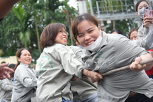 Thanh niên công nhân hồ hởi tham gia Ngày hội văn hóa, thể thao