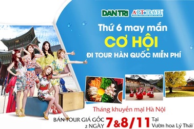 Ngao du Hàn Quốc với “Thứ sáu may mắn cùng APT Travel” tháng 11