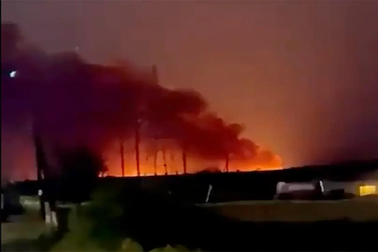 Nổ kho đạn ở biên giới Nga, 14 người bị thương