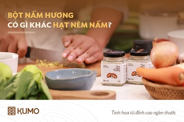 Sự khác biệt giữa bột nấm hương và hạt nêm nấm