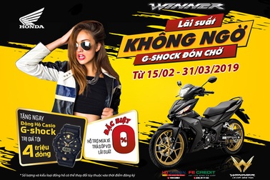 Honda Winner gây sức ép cho đối thủ với chương trình khuyến mại lớn