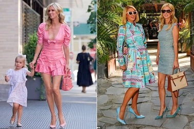 Em gái Paris Hilton khoe chân dài trên phố