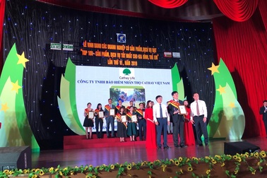 Sản phẩm “Thịnh Vượng An Tâm Toàn Diện” của Cathay Việt Nam vinh dự nhận giải Top 100 sản phẩm tốt nhất gia đình trẻ em 2019
