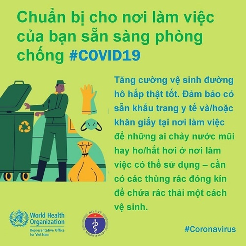 WHO khuyến cáo cách phòng chống Covid-19 tại nơi làm việc - 3 WHO khuyến cáo cách phòng chống Covid-19 tại nơi làm việc - 3