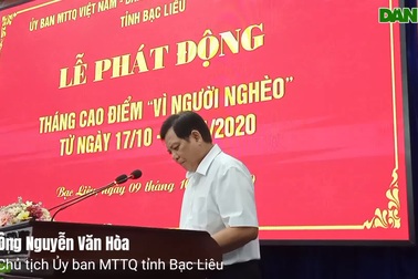 Bạc Liêu phát động tháng Vì người nghèo