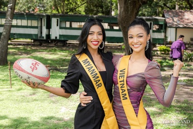 Đại diện Myanmar từ đối thủ mạnh trở thành chị em tốt của Kiều Loan