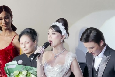 Hậu chia tay chồng cũ, Lâm Khánh Chi hóa cô dâu