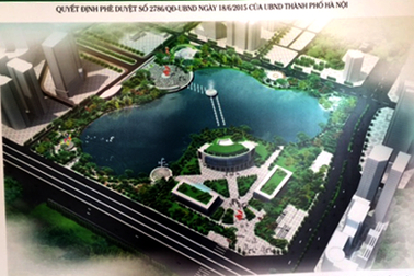 Hà Nội: Công viên 300 tỷ sẽ hoàn thành vào tháng 10/2016