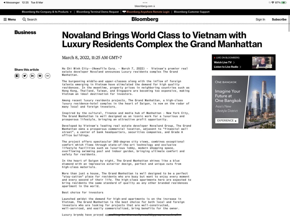 The Grand Manhattan mang đẳng cấp thế giới tới Việt Nam - 2 The Grand Manhattan mang đẳng cấp thế giới tới Việt Nam - 2
