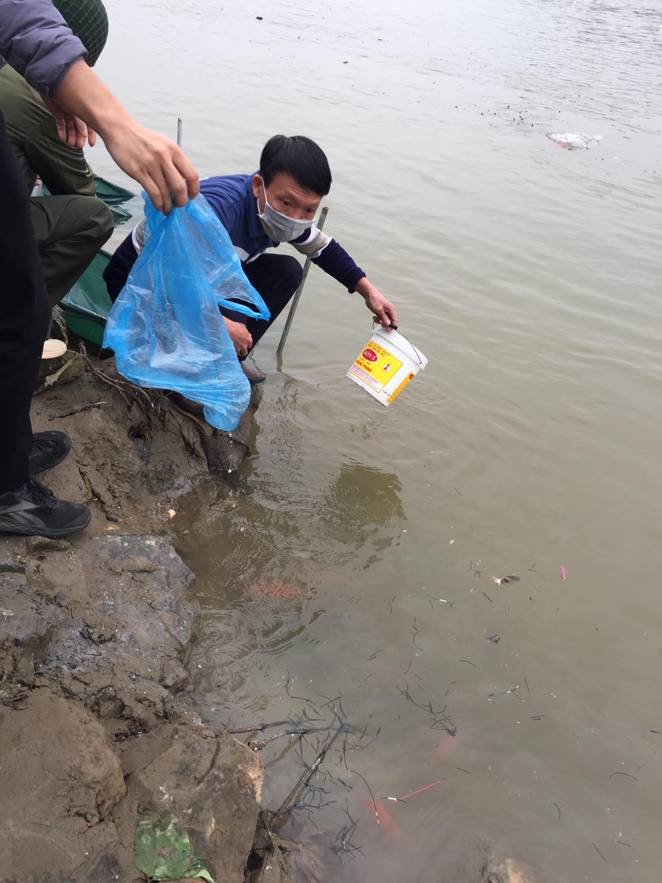 Người dân thả cá phóng sinh xuống thượng nguồn sông Hồng - 4 Người dân thả cá phóng sinh xuống thượng nguồn sông Hồng - 4