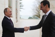 Tổng thống Syria tặng gì cho ông Putin trong cuộc gặp thân mật?