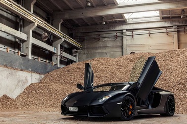 Lamborghini Aventador đen tuyền cá tính