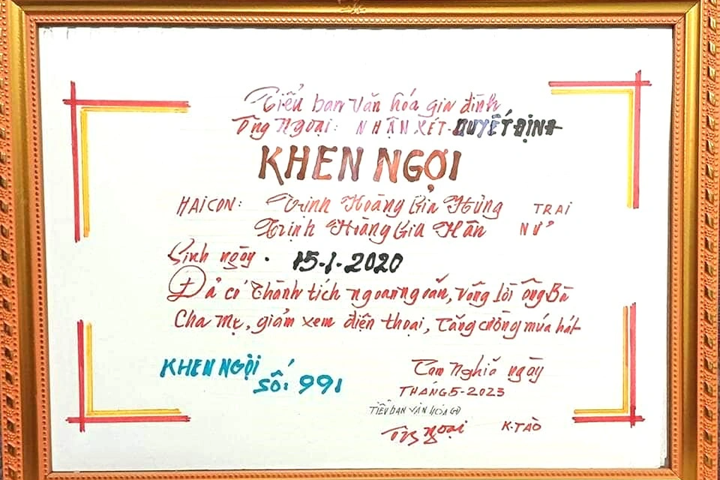 Giấy khen siêu dễ thương của ông ngoại ở Quảng Nam đốn tim cộng đồng mạng - 2 Giấy khen siêu dễ thương của ông ngoại ở Quảng Nam đốn tim cộng đồng mạng - 2