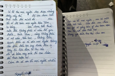 Di thư để lại của nam thanh niên nhảy cầu tự tử ở Quảng Bình