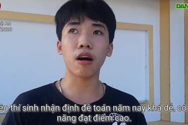 Thí sinh Nghệ An nhận định đề Toán dễ kiếm điểm cao