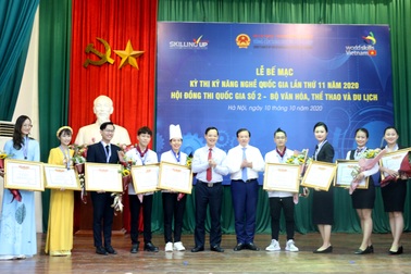 Trao 3 huy chương vàng tại Hội đồng thi kỹ năng nghề số 2