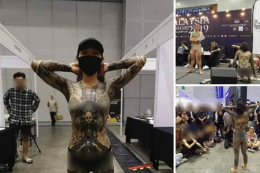 Nhiều cô gái bán khỏa thân ở triển lãm xăm, bộ trưởng Malaysia yêu cầu điều tra