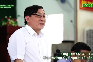 Cục trưởng Cục Người có công Đào Ngọc Lợi phát biểu