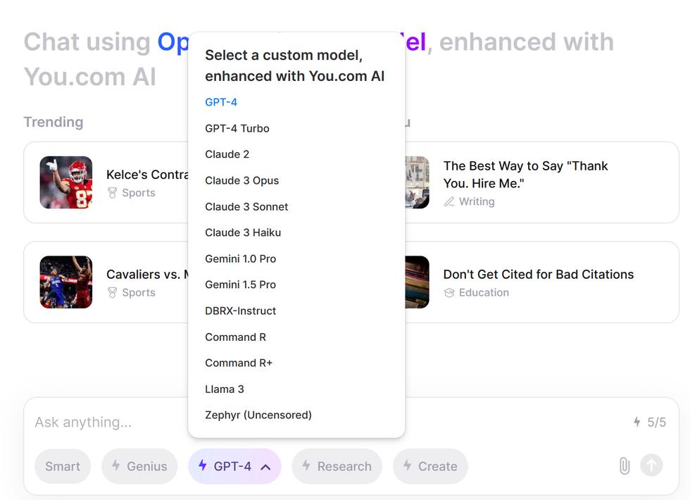 Công cụ giúp trải nghiệm miễn phí các chatbot AI thông minh nhất hiện nay - 3 Công cụ giúp trải nghiệm miễn phí các chatbot AI thông minh nhất hiện nay - 3