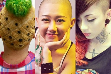 Những kiểu tóc “không giống ai” của giới trẻ Việt