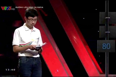 Phần thi Về đích của "cậu bé Google" Nhật Minh trong cuộc thi Tháng thứ 3 Quý 1 Đường lên đỉnh Olympia