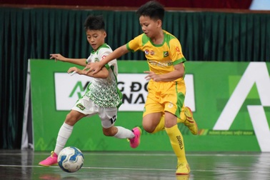 16 đội bóng dự vòng chung kết giải bóng đá nhi đồng toàn quốc tại Đà Nẵng