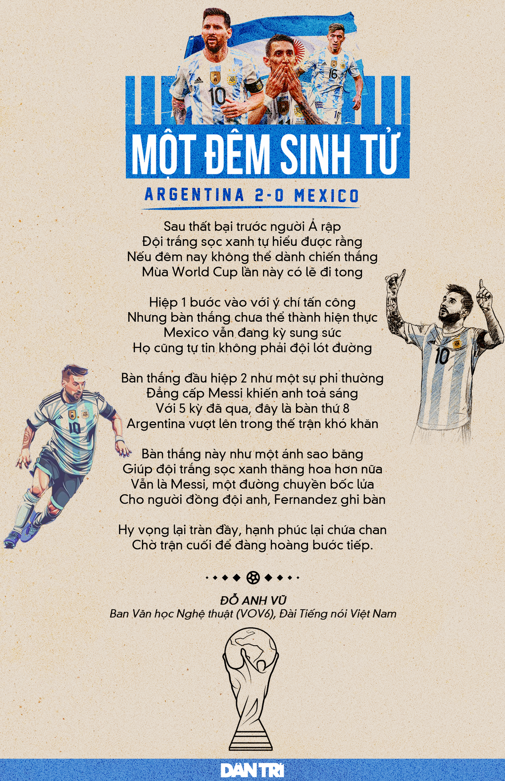 Thơ World Cup: Argentina - Một đêm sinh tử - 1