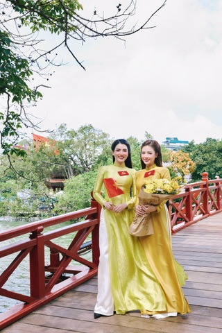 Thiếu tá vào vai "girl phố" náo loạn Hồ Gươm thướt tha trong tà áo dài - 7
