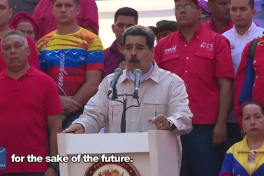 Hàng nghìn người tuần hành ủng hộ Tổng thống Maduro tại Venezuela