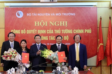 Công bố Quyết định bổ nhiệm và tái bổ nhiệm Thứ trưởng Bộ TN-MT