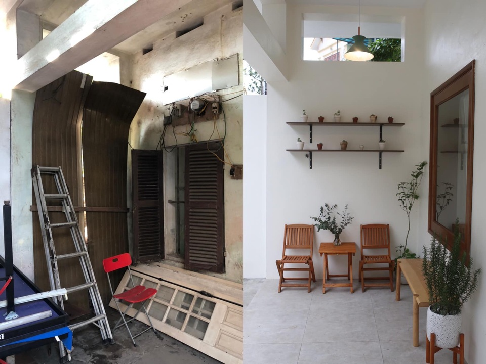 Ngỡ ngàng trước ngôi nhà cũ rích lột xác thành quán cà phê thời thượng - 9 Ngỡ ngàng trước ngôi nhà cũ rích lột xác thành quán cà phê thời thượng - 9