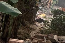 Phát hiện xác một người đàn ông bị đốt trong thùng phuy sau vườn