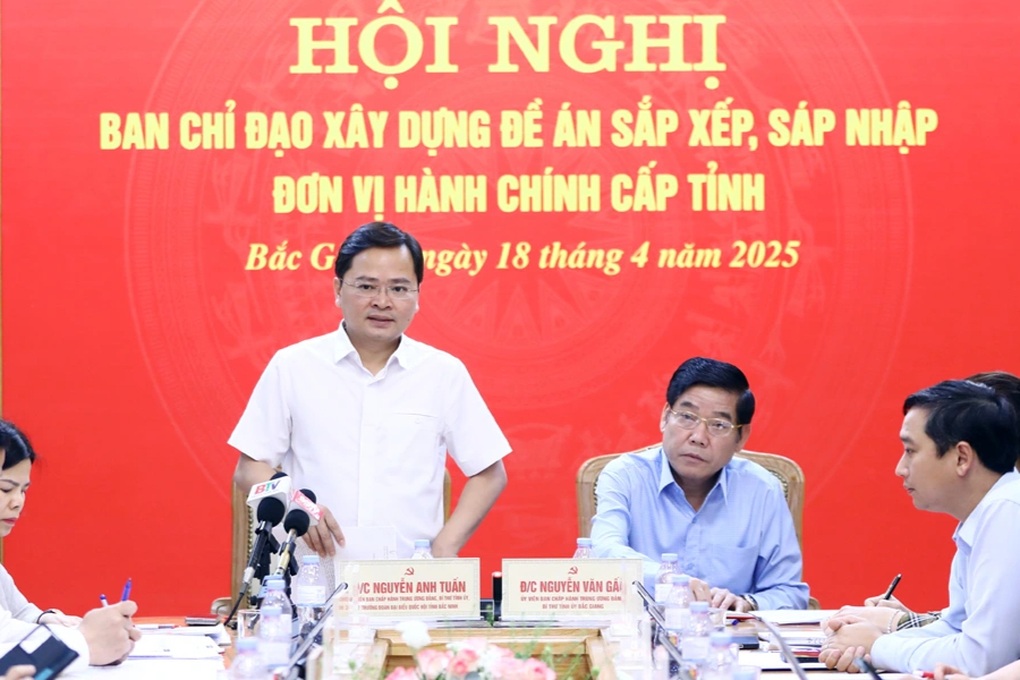 Dự kiến hình hài tỉnh mới sau khi hợp nhất Bắc Giang - Bắc Ninh - 1 Dự kiến hình hài tỉnh mới sau khi hợp nhất Bắc Giang - Bắc Ninh - 1