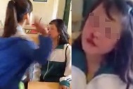 Clip nữ sinh chịu 52 cái tát đến bật máu trong lớp học