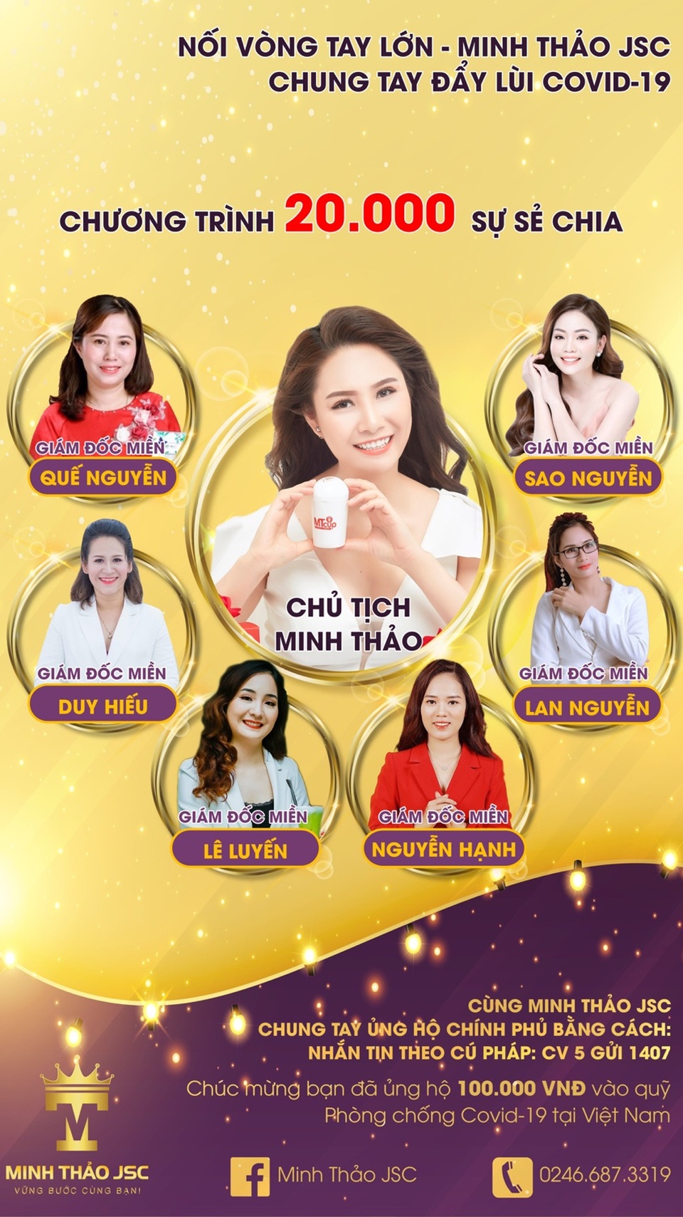 Nối vòng tay lớn - Minh Thảo JSC chung tay đẩy lùi Covid-19 - 5 Nối vòng tay lớn - Minh Thảo JSC chung tay đẩy lùi Covid-19 - 5