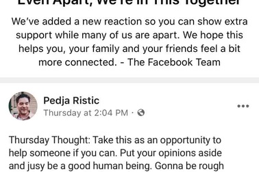 Biểu tượng cảm xúc thể hiện sự “quan tâm” được cập nhật trên Facebook