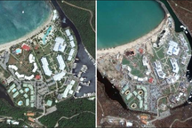 Sức tàn phá khủng khiếp của siêu bão Irma nhìn từ vệ tinh