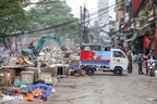 Khu chợ tạm tồn tại hàng chục năm ở Hà Nội bị giải tỏa