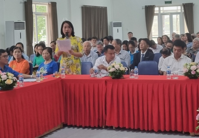 Chủ tịch Hội Liên hiệp phụ nữ xã Liên Hà (huyện Đan Phượng) Sái Thị Hường